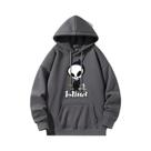 Moletom Com Capuz De Manga Longa Com Estampa De Caveira, Casual, Esportivo, Para Atividades Ao Ar