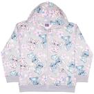 Moletom com capuz Disney Lilo & Stitch com zíper para meninas