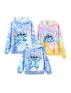Moletom com capuz Disney Stitch Family Matching Multicolor