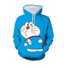 Moletom com capuz Doraemons, pulôver, moletom de anime, estampado