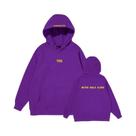 Moletom com capuz estampado inverno plus moletom de lã Harajuku Never Walk Alone Outfit Boy Girls