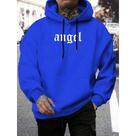 Moletom Com Capuz Flanelado Canguru Angel Anjo Masculino Blusao de Frio Unissex Moletom Com Capuz Flanelado Canguru Angel Anjo Masculino Blusao de Frio Unissex