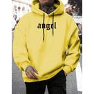 Moletom Com Capuz Flanelado Canguru Angel Anjo Masculino Blusao de Frio Unissex