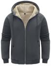 Moletom com capuz Flygo Sherpa Winter Fleece para homens