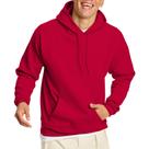 Moletom com capuz Hanes Pullover EcoSmart para homens vermelho escuro