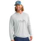 Moletom com capuz HUK Pursuit Ventilado de manga comprida Fishing Harbor Mist M