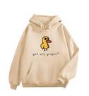 Moletom com capuz KEEVICI Cute Duck para meninas adolescentes Apricot XL Moletom com capuz KEEVICI Cute Duck para meninas adolescentes Apricot XL