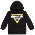 Moletom com capuz Monster Jam Trucks com logotipo Little Boys Fleece Black 7-8