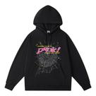 Moletom com capuz Never Mind The Spider Net rosa para homens