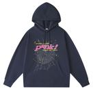 Moletom com capuz Never Mind The Spider Net rosa para homens