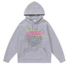 Moletom com capuz Never Mind The Spider Net rosa para homens