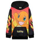 Moletom com capuz Pokémon Hoodie para meninos e adolescentes preto/vermelho