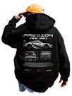 Moletom com capuz RoseSeek masculino com estampa de carro vintage preto XXL