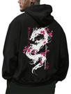 Moletom com capuz RoseSeek masculino com estampa de carro vintage, tamanho L
