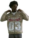 Moletom com capuz SOLY HUX Y2k Number Zip Up para homens