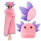 Moletom com capuz vestível Axolotl Mewaii Softness para mulheres