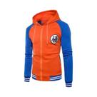 Moletom Com Zíper E Capuz Casual De Beisebol Com Símbolo Goku Kame Anime D-Dragons Para Cosplay