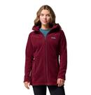 Moletom comprido feminino com capuz Columbia Benton Springs II, rico em vinho