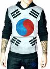 Moletom Coreia do Sul masculino Seul blusa Adulto