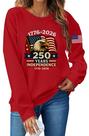 Moletom Daobet 250th Anniversary USA para mulheres tamanho S Moletom Daobet 250th Anniversary USA para mulheres tamanho S