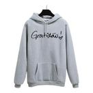 Moletom de frio Canguru capuz Gratidão- Trajano Store