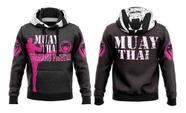 Moletom De Frio Muay Thai Chute No Peito Blusa Kick Boxing Lutador