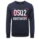 Moletom DSQ BROTHERS masculino, pulôveres quentes, gola redonda