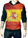 Moletom Espanha masculino Barcelona Madrid blusa Adulto Moletom Espanha masculino Barcelona Madrid blusa Adulto