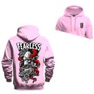 Moletom Estampado Algodão Premium Confortável FearLess Frente Costas