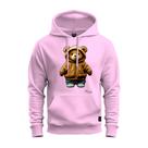 Moletom Estampado Confortável Blusa De Frio Inverno Ursinho De Capuz Fofo