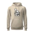 Moletom estampado l.a grande unisex capuz canguru flanelado lançamento