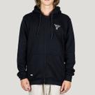 Moletom Fallen Aberto com Capuz Logo Bordado Preto Moletom Fallen Aberto com Capuz Logo Bordado Preto