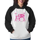 Moletom Feminino Bateria Música (rosa) - Foca na Moda