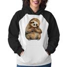 Moletom Feminino Bicho Preguiça Coração - Foca na Moda