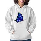Moletom Feminino Borboleta Azul - Foca na Moda