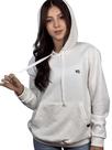 Moletom Feminino c/ Capuz Branco OFF Mini Logo Preto Valansuelo