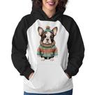 Moletom Feminino Cachorro Bulldog Francês Natalino - Foca na Moda