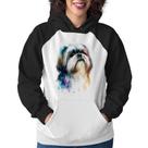 Moletom Feminino Cachorro Shih Tzu Watercolor - Foca na Moda