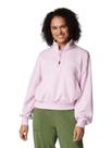 Moletom Feminino Canyon Quarter Zip Rosa Chiclete Moletom Feminino Canyon Quarter Zip Rosa Chiclete