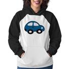 Moletom Feminino Carrinho Azul - Foca na Moda