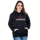 Moletom Feminino Casaco Canguru Capuz Algodão Estampado