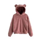 Moletom Feminino De Inverno Com Capuz De Pelúcia, Manga Longa, Orelhas De Coelho, Blusa Casual Moletom Feminino De Inverno Com Capuz De Pelúcia, Manga Longa, Orelhas De Coelho, Blusa Casual