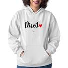 Moletom Feminino Direito por amor - Foca na Moda