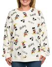 Moletom feminino Disney Plus Size Mickey Mouse de lã