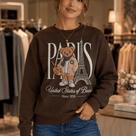 Moletom Feminino Estampa Efeito Bordado Paris - Philklen Moletom Feminino Estampa Efeito Bordado Paris - Philklen