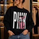 Moletom Feminino Estampado PANTERA PINK -Philklen Moletom Feminino Estampado PANTERA PINK -Philklen