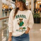 Moletom Feminino Estampado Urso Brasil -Philklen Moletom Feminino Estampado Urso Brasil -Philklen
