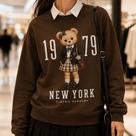 Moletom Feminino Estampado Urso Vintage 1979 -Philklen
