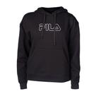Moletom Feminino Fila Outline Winter Capuz Comfort Preto