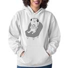 Moletom Feminino Gatinho Ouvindo Música - Foca na Moda